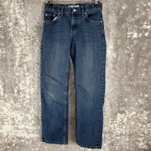 Levi's Size 12 505 Regular Straight Leg Denim Jeans Blue Women